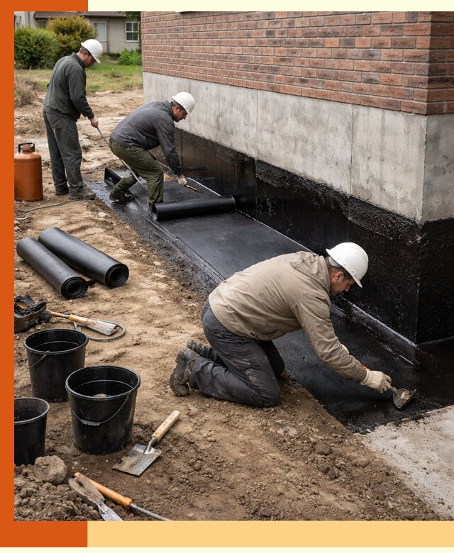 Гидроизоляция фундамента в Зеленодольске: надежная защита строений