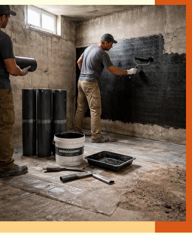 Гидроизоляция подвала в Зеленодольске от 3623 руб. под ключ | Профессионально — ТепломастерЗлн