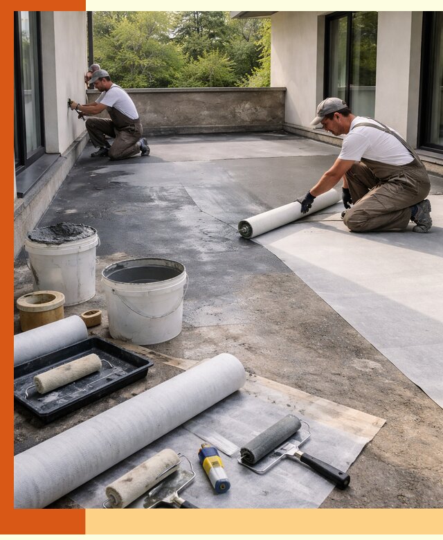 Гидроизоляция террасы в Зеленодольске — надежная защита от влаги и протечек