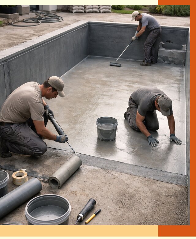 Профессиональная гидроизоляция бассейна в Зеленодольске от 6728 руб. за м2 | ТепломастерЗлн