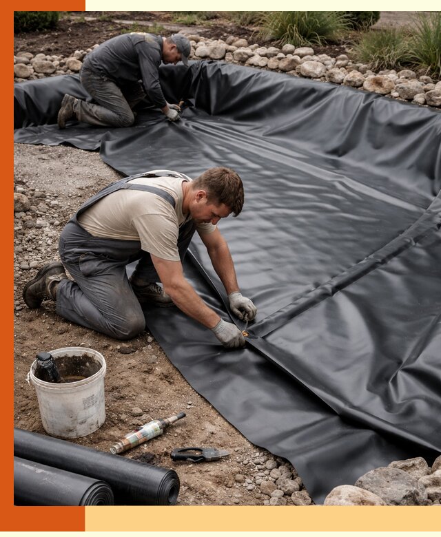 Гидроизоляция пруда в Зеленодольске: надежная защита и герметизация