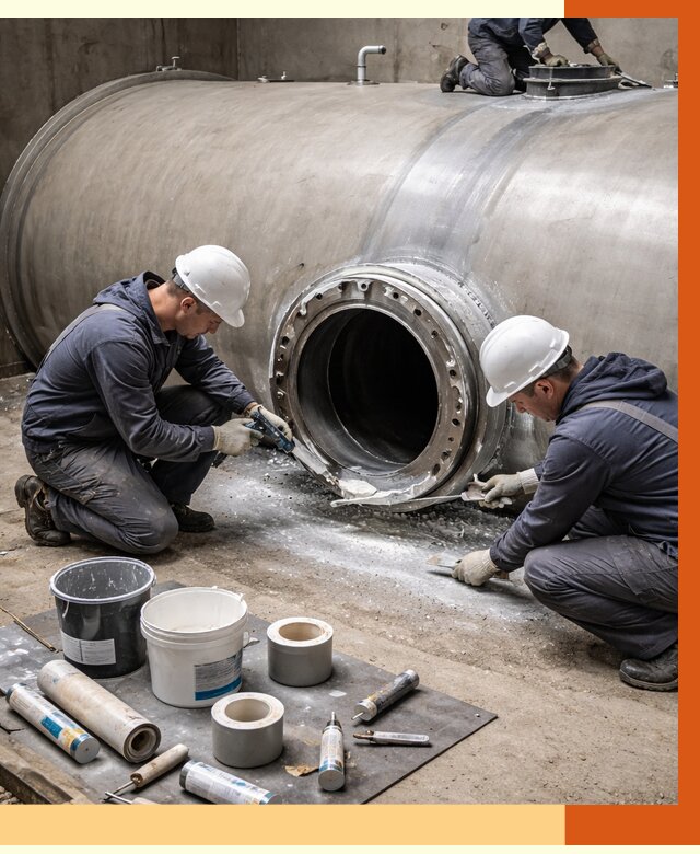 Гидроизоляция резервуара с топливом в Зеленодольске от 77625 руб. под ключ | ТепломастерЗлн