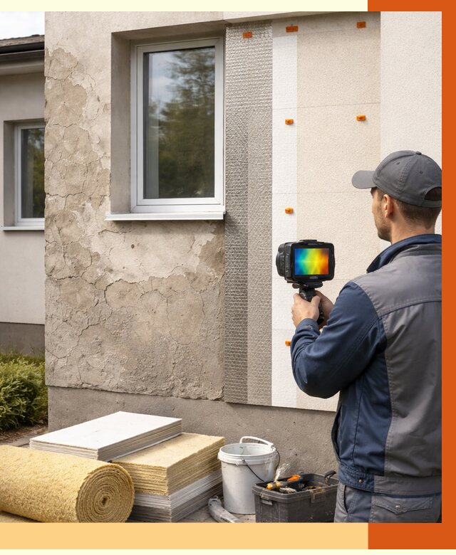 Тепловизионное обследование фасада в Зеленодольске от 4658 руб. под ключ | ТепломастерЗлн