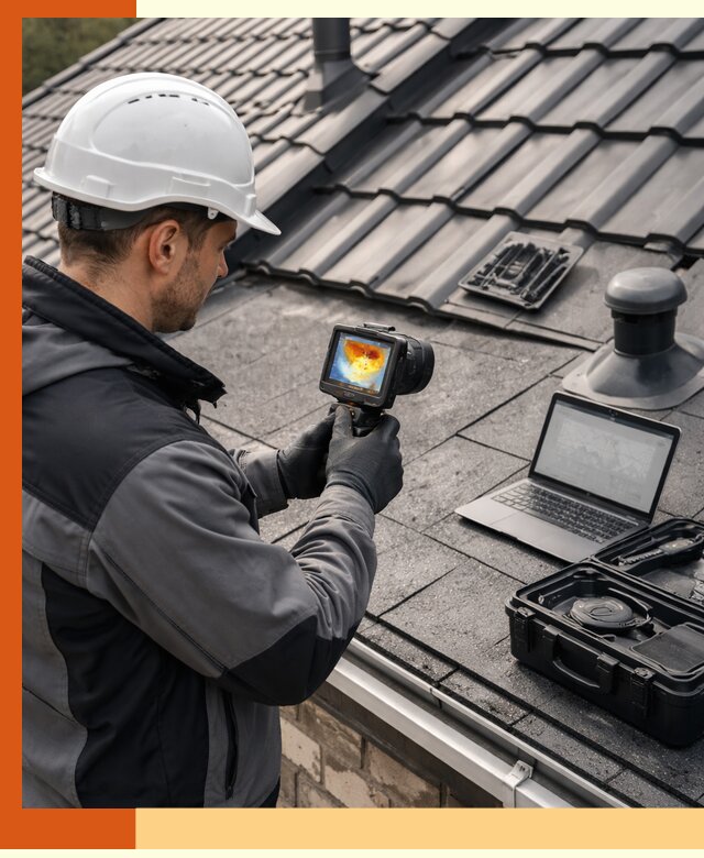 Тепловизионное обследование кровли в Зеленодольске для выявления дефектов