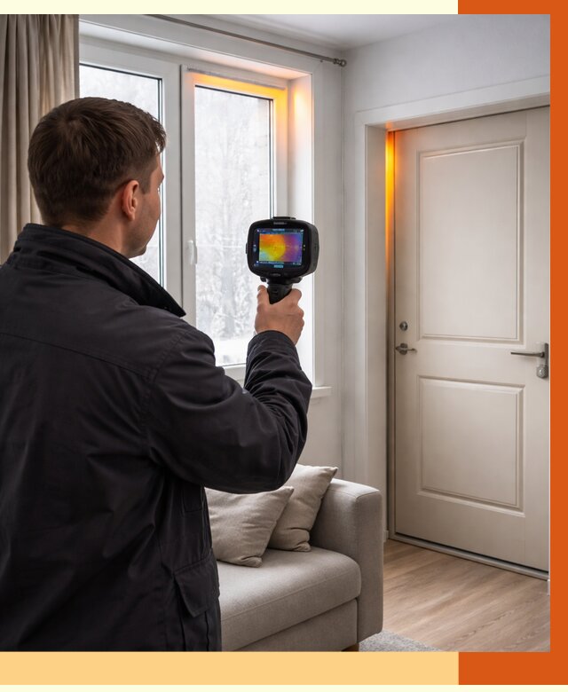 Тепловизионное обследование окон и дверей в Зеленодольске от 4658 руб. | ТепломастерЗлн