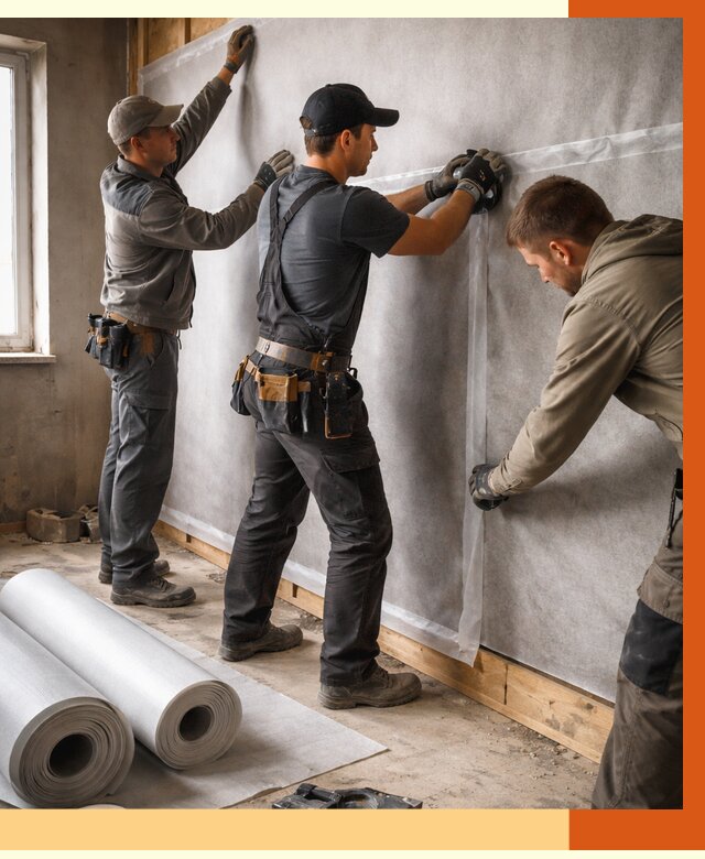 Монтаж ветроизоляции в Зеленодольске от 4658 руб./м2 — профессионально | ТепломастерЗлн