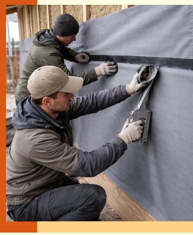 Монтаж ветроизоляции зданий и конструкций в Зеленодольске