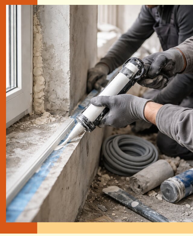 Герметизация стыков и примыканий зданий в Зеленодольске