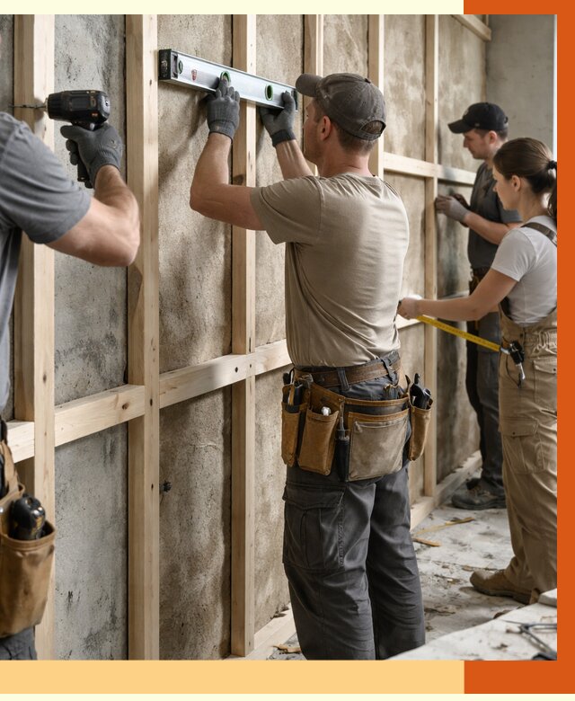 Монтаж обрешетки под утепление в Зеленодольске от 1190 руб/м² | Заказать у ТепломастерЗлн